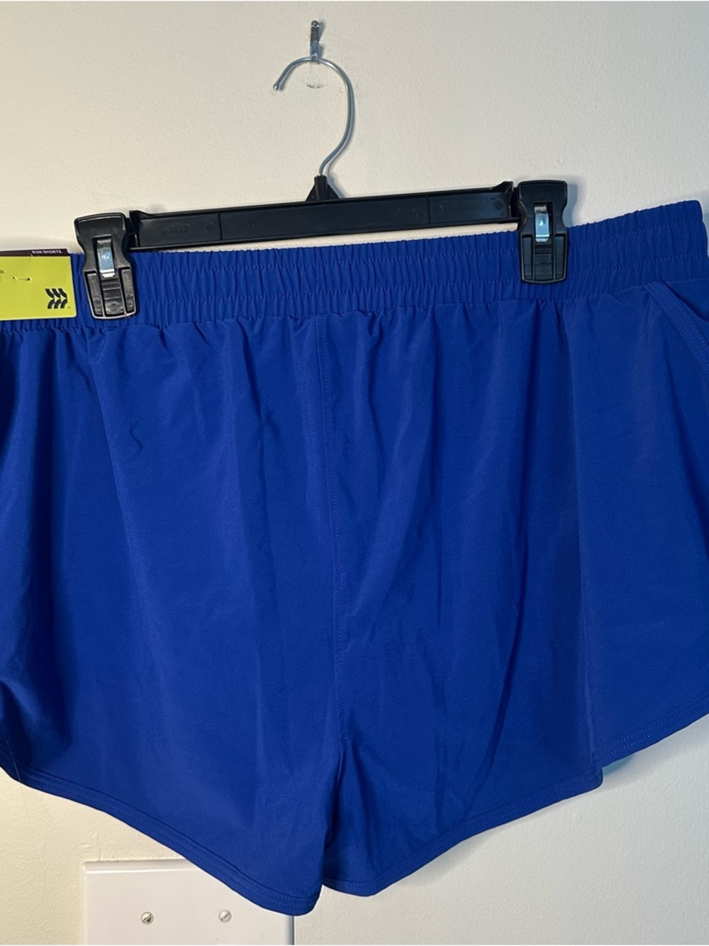 All In Motion Womens XL Vibrant Blue Tulip Lined Running Shorts 2" Mid Rise